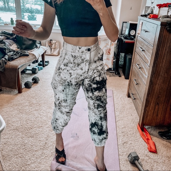 ✨NWT✨Carmar Baggy Grinded Cargo Pant Bleach Dye black and white - discontinued - Picture 8 of 17